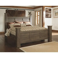 Juararo Dark Brown Canopy Bed