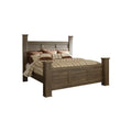 Juararo Dark Brown Canopy Bed