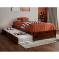Barcelona Twin XL Trundle Panel Bed with Platform Design