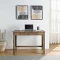 Salvage Oak Quinton Writing Desk with Drawer