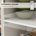 Spacious Kitchen Cabinet with Microwave Space - 30W x 69.3H