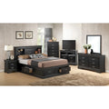 Louis Philippe Queen Platform Bed with Storage