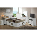 Louis Philippe Queen Platform Bed with Storage
