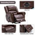 Comfortable Power Lift Recliner Chair with Breathable Fabric, Massage, Heat, and USB Charging Port
