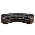 Power Motion Sectional in Gel Leatherette with USB Charging Port