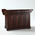 Crosley Alexandria Full-Size Kitchen Island/Cart with Granite Top - 52" W x 18" D x 34" H