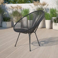 Rattan and Bungee Papasan Lounge Chair