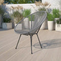 Rattan and Bungee Papasan Lounge Chair
