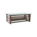 Lown 48-Inch Contemporary Grey Solid Wood Coffee Table by Furniture of America
