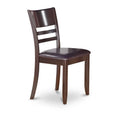 East West Furniture 5-Piece Round Dining Set - Cappuccino Kitchen Table with 4 Chairs (Seat Options Available)