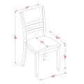 East West Furniture 5-Piece Round Dining Set - Cappuccino Kitchen Table with 4 Chairs (Seat Options Available)