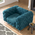 Corvus Aosta Tufted Velvet Chesterfield Lounge Chair