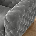 Corvus Aosta Tufted Velvet Chesterfield Lounge Chair