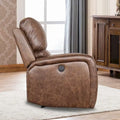 Fabric Recliner and Single Sofa with Manual Recline Feature