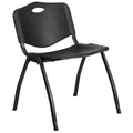 880 lb. Capacity Heavy-Duty Plastic Stackable Chair with Carrying Handle