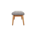 Crosley Landon Acorn Upholstered Bench - 43.25" W x 16" D x 16.88" H