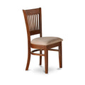East West Furniture 7-Piece Oval Dining Set - Espresso Wooden Table with 6 Matching Chairs (Customizable Seat Options)