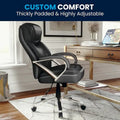Big and Tall Office Chair with High Back Lumbar Support and Rolling Base