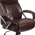 Executive Ergonomic Swivel Office Chair for Big & Tall with LeatherSoft Upholstery