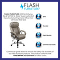 Executive Ergonomic Swivel Office Chair for Big & Tall with LeatherSoft Upholstery
