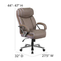 Big and Tall Office Chair with High Back Lumbar Support and Rolling Base