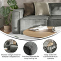 Modern Left Armrest Modular Sectional Sofa Chair