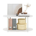 Furinno Turn-N-Tube Tool-Free Contemporary Oval Side Table