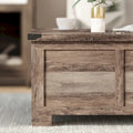 Contemporary Farmhouse Coffee Table Featuring Concealed Storage