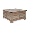 Contemporary Farmhouse Coffee Table Featuring Concealed Storage