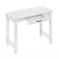 Furinno JAYA White Writing Desk with Drawer
