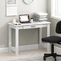 Furinno JAYA White Writing Desk with Drawer