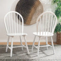 Set of 2 SAFAVIEH Delcie Oval Back Spindle Dining Chairs - Dimensions: 17.9" x 19.7" x 37"