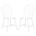 Set of 2 SAFAVIEH Delcie Oval Back Spindle Dining Chairs - Dimensions: 17.9" x 19.7" x 37"