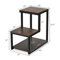 Costway 3-Tier Side Table with Storage Shelf - Versatile Nightstand
