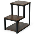 Costway 3-Tier Side Table with Storage Shelf - Versatile Nightstand