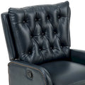Jordano Mid-Century Leather Recliner with Metal Base by HULALA HOME