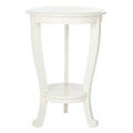 SAFAVIEH Carlotta Grey Pedestal Side Table - Dimensions: 18.1" W x 18.1" D x 26" H