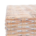 SAFAVIEH Caron Natural Wicker Bench - Washed Finish - Dimensions: 41"W x 28"D x 12"H
