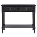 SAFAVIEH Leonia Console Table with 2 Drawers - Dimensions: 35.5" W x 13" L x 29.5" H