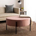 SAFAVIEH Shianne Round Velvet Cocktail Ottoman Table