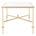 SAFAVIEH Couture Araminta Gold Leaf Coffee Table - Dimensions: 44" W x 24" L x 20.5" H