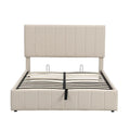 Upholstered Platform Bed with Lift-Up Storage - Full/Queen Size