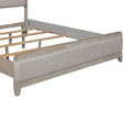 Belmar King Upholstered Bed in Washed Taupe and Silver Champagne