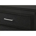 Sigurd Black Velvet Tufted Upholstered Bed with Panel Design