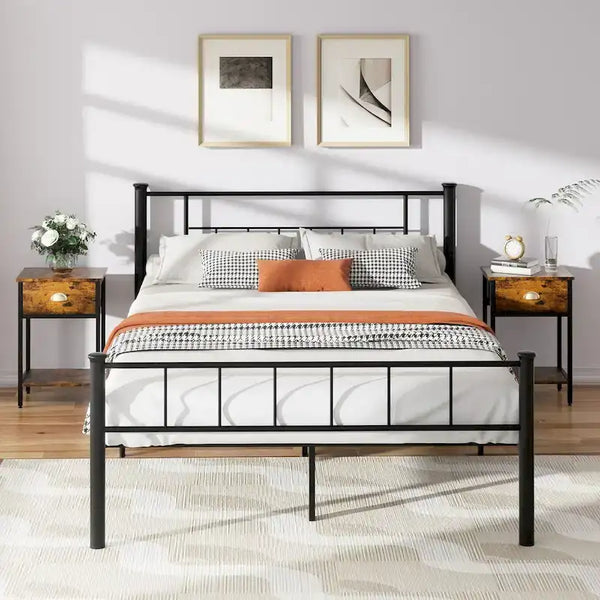 Futzca Bed Frame Featuring Headboard and Footboard
