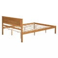 Queen Platform Bed Frame with Headboard and Wooden Slat Support