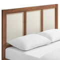 Capri Queen Platform Bed with Wood Grain Finish