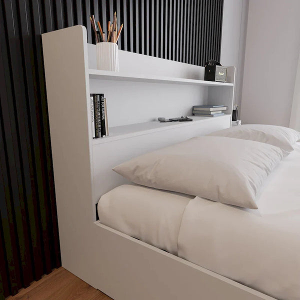Hunter Headboard with Built-In Bookcase