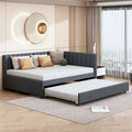 Merax Upholstered Full-Size Daybed with Trundle Feature
