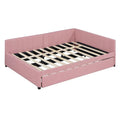 Merax Upholstered Full-Size Daybed with Trundle Feature